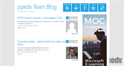 Desktop Screenshot of blog.ppedv.de