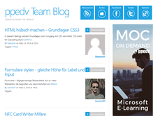 Tablet Screenshot of blog.ppedv.de